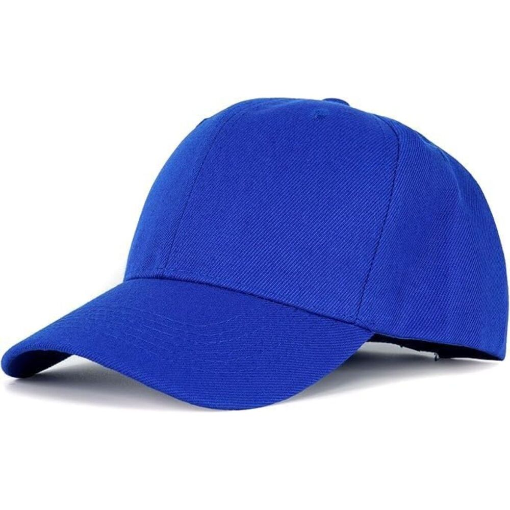 Unisex Dark Blue Washed 100% Cotton Adjustable Size Strap Classic Baseball Cap